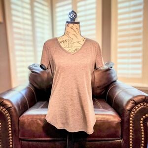SO Perfect V-Neck Women's Top, Gray